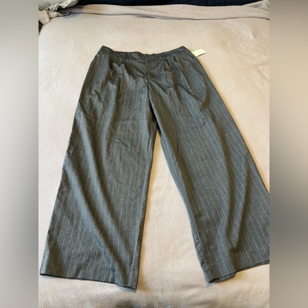 a new day Gray Pinstripe Trousers